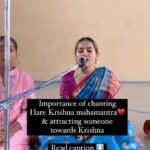 Anagha Bhosale Instagram - In kalyuga only 10000 years we can do Bhakti 5000 years have already passed, we are only left with 5000 years more & there are 84 lakh bodies, (less time is left & we have a lot of Sanchita karma) krishna will help u come back to him provided u start taking Bhakti seriously & help others to take it seriously…..so please talk to people around you about Krishna & why human birth is important….we can make krishna happy by spreading spiritual knowledge around us , start by making ur families krishna conscious & spread this movement as much as possible towards ur friends and family, because true happiness is only in Krishna ✨🦚🙏🏻 Purification by Chanting The chanting itself purifies us and as the heart becomes purified, the Holy name is revealed to us as being non-different than Lord Krishna. Start chanting & spreading Hare Krishna mahamantra everyone
