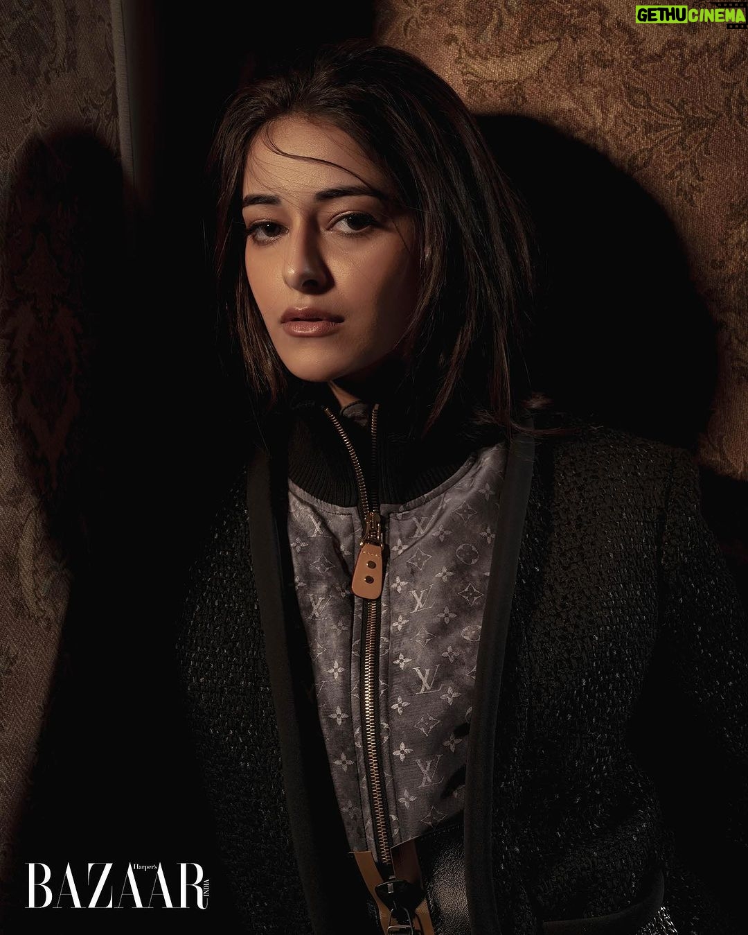 Ananya Panday Instagram - Ananya (@ananyapanday) isn’t here to emulate someone’s trajectory, but to carve her own space in a competitive industry where her competitors happen to be dear friends. She says, “My dad always says you can’t copy someone else’s journey. Everyone’s time and opportunity and skill sets are different.” Editor: Rasna Bhasin (@rasnabhasin) Digital Editor: Sonal Ved (@sonalved) Interview: Suhani Singh (@suhani84) Photographer: Avani Rai (@avani.rai) Stylist: James Lalthanzuala (@jameslalthanzuala) / Feat Artists (@featartists) Editorial Coordinator: Shalini Kanojia (@shalinikanojia) Hair Stylist: Ayesha DeVitre (@ayeshadevitre) Make-up Artist: Tanvi Chemburkar (@tanvichemburkar) Photographer Assistants: Harman Achint (@iamharmanachint), Ritika Kadam (@kadam_ritika19) Styling Assistants: Aditya Kamal Singh (@adityakamalsingh), Lavanya Sharma (@lavanyaxsharma) Production: Imran Khatri Production (@ikp.insta) Ananya’s PR Team: Hype PR Agency (@hypenq_pr) Bomber jacket, jacket, skirt and shoes, all Louis Vuitton (@louisvuitton); Raagmala hand knotted woollen and silk rug by Tarun Tahiliani and The Gallant hand-knotted woollen and silk rug by Shantanu & Nikhil, both Obeetee (@obeetee) #BAZAARINDIA #BAZAARCOVER #Anniversaryissue #covershoot