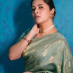 Anasuya Bharadwaj Instagram - For #Razakar promotions.. Have you known your history yet?? Styling @rishi_chowdary Accessories @bcos_its_silver MUA @makeupbysiva HSA @telusivakrishna PC: @valmikiramuphotography