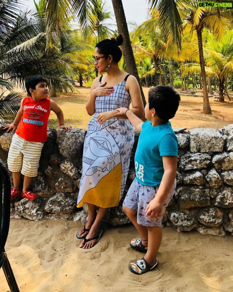 Anasuya Bharadwaj Instagram - Hanging out with your kids is like visiting the best parts of yourself 🥹🧿👼🏻👼🏻 #MotherhoodUnplugged #ParenthoodChronicles #LoveForMyBoys♾️