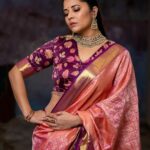 Anasuya Bharadwaj Instagram - It doesn’t get easier. You just get stronger. Look,Blouse design & Styled by @rishi_chowdary Saree @gvmall.piduguralla Blouse @ithiofficial MUA @makeupbysiva HSA @telusivakrishna Jewellery @orafojewels PC @valmikiramuphotography Celebrity Management by @kalyansunkara @umediaentartainments