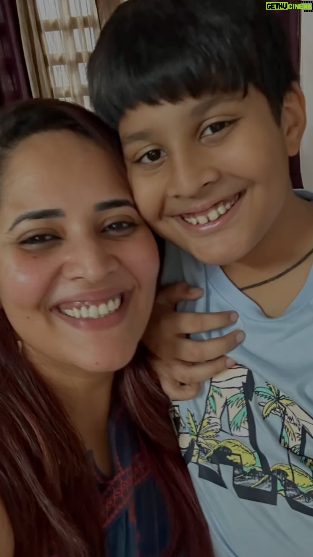 Anasuya Bharadwaj Instagram - Mera chanda.. humara chota packet.. mera sabse samajhdaar.. mera sabse emotional bacha.. I love you.. Happy birthdayyyyyy!!! God bless you in abundance because he also knows you deserve much better and more.. 🧿❤️ #HappyBirthdayAyansshBharadwaj