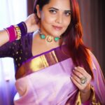 Anasuya Bharadwaj Instagram - “Perfection is overrated.. boring.. it’s the imperfections.. the vulnerabilities, the weaknesses, the human elements.. that make us who we are.. that make us real, beautiful.. necessary.” - Guy Harrison. @makeupbysiva 🤎 @telusivakrishna ❤️ @gvmall_tadepalligudem 🩷 @neelias_official 🩵 @valmikiramuphotography ✨