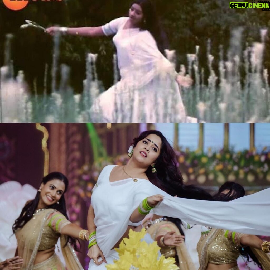 Anasuya Bharadwaj Instagram - I feel fortunate to have been given this opportunity to give a tribute to these legendary actresses through my performance.. 😇🙏🏻 #Savithramma #JamunaGaru #SrideviGaru #SoundaryaGaru Don’t miss #ZeeKutumbamAwards2023 this evening #6pmOnwards only on @zeetelugu ❤️