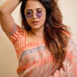 Anasuya Bharadwaj Instagram - “ Her Messy hair a visible attribute of her Stubborn spirit. As she shakes it free, she smiles knowing wild is her favourite color. “ 🐎 - J. iron word. Blouse @sreemukhi.mekala MUA @makeupbysiva HSA @telusivakrishna PC: @valmikiramuphotography
