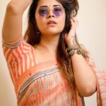 Anasuya Bharadwaj Instagram - “ Her Messy hair a visible attribute of her Stubborn spirit. As she shakes it free, she smiles knowing wild is her favourite color. “ 🐎 - J. iron word. Blouse @sreemukhi.mekala MUA @makeupbysiva HSA @telusivakrishna PC: @valmikiramuphotography