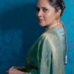 Anasuya Bharadwaj Instagram - For #Razakar promotions.. Have you known your history yet?? Styling @rishi_chowdary Accessories @bcos_its_silver MUA @makeupbysiva HSA @telusivakrishna PC: @valmikiramuphotography