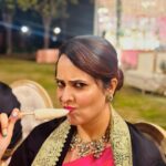 Anasuya Bharadwaj Instagram - Guilty as charged.. 🫣 #SardiMeinKulfi 😋