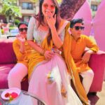 Anasuya Bharadwaj Instagram - 🌼🌸🌺💛🩵🧿 #DevarKiShaadi