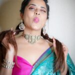 Anasuya Bharadwaj Instagram - .. But then see.. I am still a 👧🏻 at ❤️ 🫠🥰 Blouse design and Styling @rishi_chowdary Blouse @ithiofficial Saree @aakruti_shoppingmall Accessories @bcos_its_silver MUA @makeupbysiva HSA @telusivakrishna PC @delight_photography_official Celebrity management @kalyansunkara @umediaentartainments