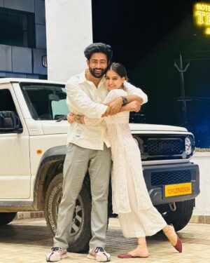 Anaswara Rajan Instagram - Yours truly Suja and Alexander ✨🤍
To this wonderful co star and beloved friend; 

#abrahamozler running successfully in theatres near you!!

@sbk_shuhaib
