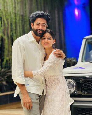 Anaswara Rajan Instagram - Yours truly Suja and Alexander ✨🤍
To this wonderful co star and beloved friend; 

#abrahamozler running successfully in theatres near you!!

@sbk_shuhaib