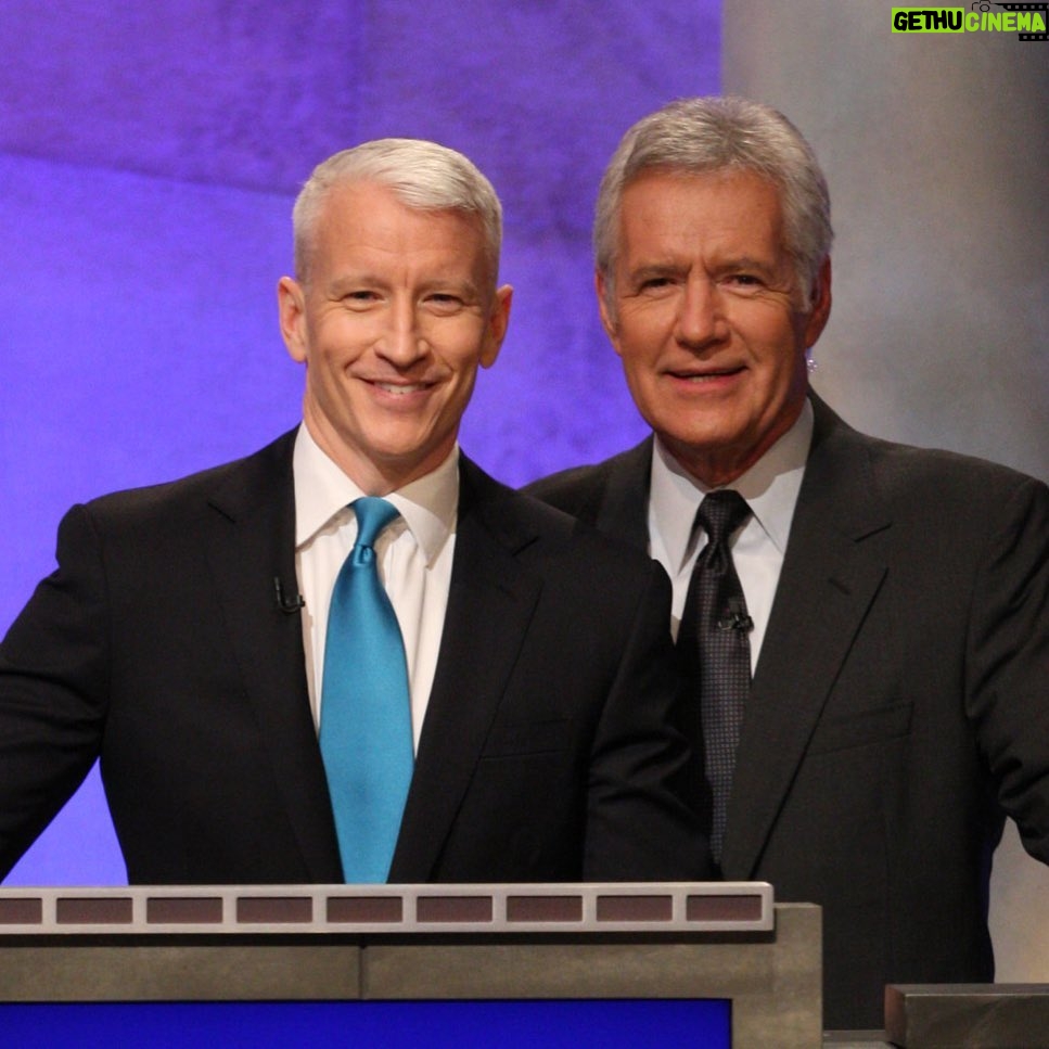 Anderson Cooper - 253.6K Likes - This is a sad day. #AlexTrebek brought decades of joy and knowledge into millions of people’s lives. He faced this last difficult chapter of his remarkable life with tremendous courage and grace, and he gave strength to so many people facing challenges of their own. I began watching @Jeopardy! in high school and getting to compete on the show several times, and meet Alex, was a dream come true, even when @cheechmarin crushed me. Thank you Alex for the decades of dedication, and i hope your family finds some comfort in knowing how deeply you were loved and admired by all of us.