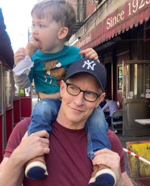 Anderson Cooper Instagram - For much of my life, Father’s Day was the day i avoided, pretending it didn’t exist, or that i’d forgotten what day it was. The pain of remembering was just too great. The loss of my dad, who died when i was ten, was so painful, and still is at times. But today I celebrated Father’s Day, remembering my dad, Wyatt, with little Wyatt and Sebastian and their Papa, Benjamin. I can’t believe how lucky I am.