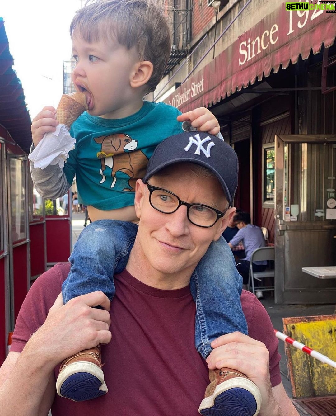 Anderson Cooper - 292.8K Likes - For much of my life, Father’s Day was the day i avoided, pretending it didn’t exist, or that i’d forgotten what day it was. The pain of remembering was just too great. The loss of my dad, who died when i was ten, was so painful, and still is at times. But today I celebrated Father’s Day, remembering my dad, Wyatt, with little Wyatt and Sebastian and their Papa, Benjamin. I can’t believe how lucky I am.