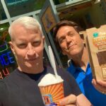 Anderson Cooper Instagram - spent an hour walking around #Detroit with @MitchAlbom. A lot of exciting things going on in this city! Mitch opened #DetroitWaterIceFactory selling delicious water ices and flavored popcorn, and all the money goes to charity! He is an awesome writer and incredible human being!