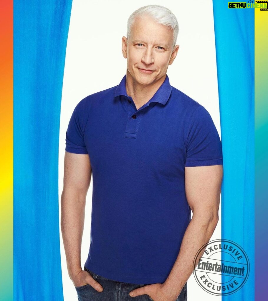Anderson Cooper Instagram - Two more shots from @entertainmentweekly’s new Pride issue. Clearly, i have just two awkward poses. Photos by @carterbedloesmith for EW