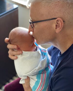 Anderson Cooper Instagram - I want to share with you some joyful news. On Monday, I became a father.  This is Wyatt Cooper.  He is three days old. He is named after my father, who died when I was ten.  I hope I can be as good a dad as he was.  My son's middle name is Morgan. It's a family name on my mom's side.  I know my mom and dad liked the name morgan because I recently found a list they made 52 years ago when they were trying to think of names for me.  Wyatt Morgan Cooper.  My son.  He was 7.2 lbs at birth, and he is sweet, and soft, and healthy and I am beyond happy.

As a gay kid, I never thought it would be possible to have a child, and I’m grateful for all those who have paved the way, and for the doctors and nurses and everyone involved in my son's birth. 
Most of all, I am grateful to a remarkable surrogate who carried Wyatt, and watched over him lovingly, and tenderly, and gave birth to him. It is an extraordinary blessing - what she, and all surrogates give to families who cant have children. My surrogate has a beautiful family of her own, a wonderfully supportive husband, and kids, and  I am incredibly thankful for all the support they have given Wyatt and me. My family is blessed to have this family in our lives

I do wish my mom and dad and my brother, Carter, were alive to meet Wyatt, but I like to believe they can see him. I imagine them all together, arms around each other, smiling and laughing, happy to know that their love is alive in me and in Wyatt, and that our family continues.