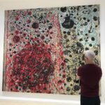 Anderson Cooper Instagram – Tonight on @60minutes I profile the extraordinary artist #MarkBradford, who makes abstract paintings out of layers of paper he cuts, power washes and sands. He didn’t sell his first painting till he was nearly 40. Back then he was still working as a hair stylist in his mom’s beauty shop. Now at 57, he is widely considered one the most important and influential American artists. @hauserwirth