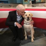 Anderson Cooper Instagram - Got to meet @SullyHWBush. Such a good boy! Amazing what dogs can do for our military veterans. #AmericasVetDogs