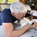 Anderson Cooper Instagram - On vacation, hanging out with the sweetest dog.