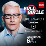 Anderson Cooper Instagram - Join me for a brand new interactive news show only on Facebook starting tonight, and on every weekday night, at 6:25pm est. The biggest stories of the day, and YOU get to weigh in. #FullCircle. Link in bio above!