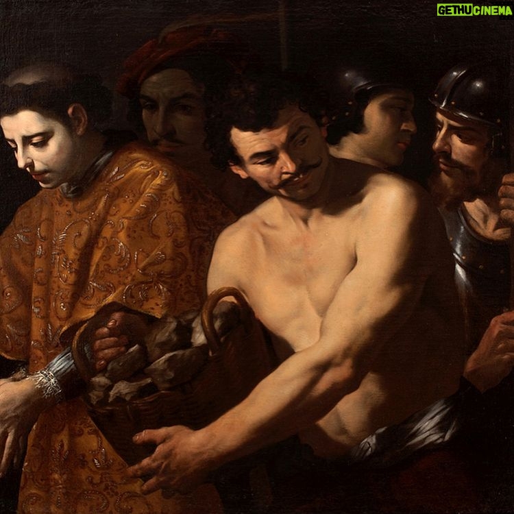 Anderson Cooper Instagram - Just came across this painting by 17th century Italian artist, #AndreaVaccaro, who was heavily influenced by #Caravaggio and #Ribera. Entitled “Saint Lawrence Led To His Martydom,” it now joins two other similar works by Vaccaro that I love. Thanks @colnaghi1760