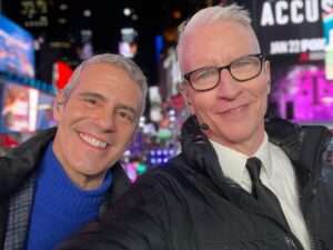 Anderson Cooper Instagram - For much of my life, New Year’s Eve has been infused with sadness. Watching the ball drop as a ten year old with my brother, while my dad was in the hospital, we knew something terrible was going to happen, and it did five days later when my dad died. I still feel that sadness, that loss on this night, but being able to spend it with my friend Andy, and with all of you who tune in, and going home afterwards to a home where my two boys are asleep in their cribs and will wake up in the morning laughing and joyful…it’s become a very different night for me… and I am grateful. If you feel alone on this night, i hope you know that there are many of us who also feel that way, and you are not alone. I hope you all have a very happy and healthy new year.