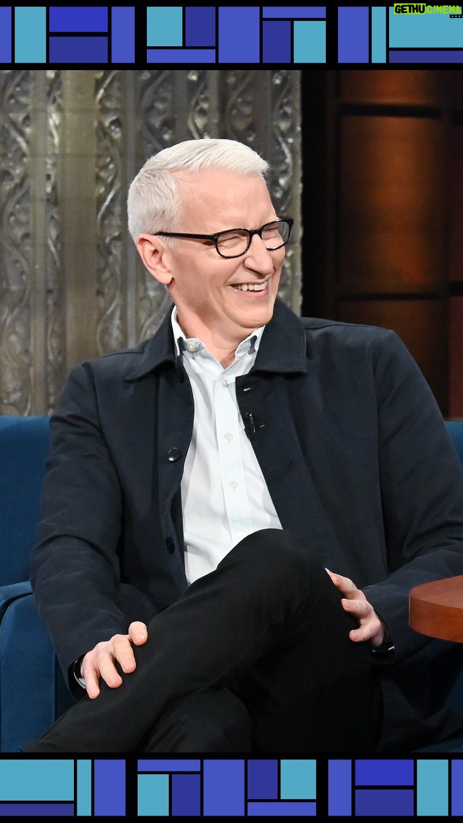 Anderson Cooper Instagram - Adorable! @andersoncooper shares what his oldest son, Wyatt, thinks his baby brother smells like. πΌπ»π #Colbert