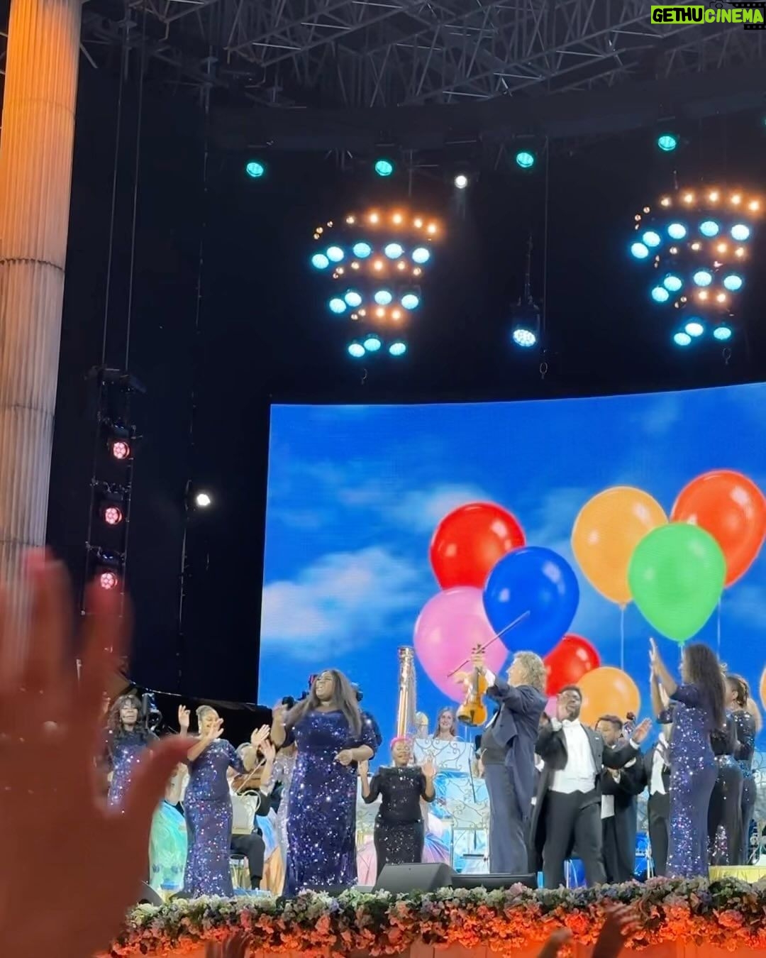 André Rieu Instagram - After a fantastic year of touring together, today marks our final concert alongside the incredible Golden Voices of Gospel & drummer Kasia. We're surely going to miss their infectious energy, humor, enthusiasm, and outstanding musicianship! Let’s do this one more time, from the bottom of our hearts! Big Love @abiinthecloudss @mebenji @menooshamuziki @denisetaylor.official @pa.jr_98 @namgi_kms @chan_lylsma @c.love_229 @soniamusic_ @moniquebthomas @ddove__ @_djibreezy @__misslaura__ @kehmey @kasioda! 🫶🎶❤️