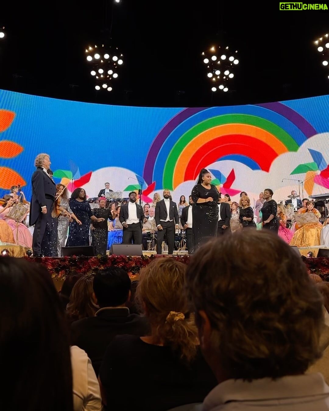 André Rieu Instagram - After a fantastic year of touring together, today marks our final concert alongside the incredible Golden Voices of Gospel & drummer Kasia. We're surely going to miss their infectious energy, humor, enthusiasm, and outstanding musicianship! Let’s do this one more time, from the bottom of our hearts! Big Love @abiinthecloudss @mebenji @menooshamuziki @denisetaylor.official @pa.jr_98 @namgi_kms @chan_lylsma @c.love_229 @soniamusic_ @moniquebthomas @ddove__ @_djibreezy @__misslaura__ @kehmey @kasioda! 🫶🎶❤️