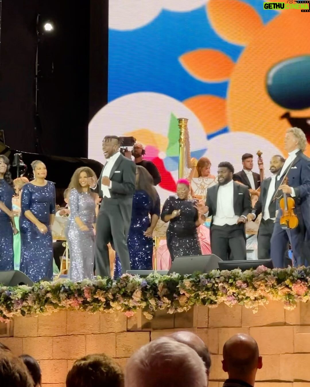 André Rieu Instagram - After a fantastic year of touring together, today marks our final concert alongside the incredible Golden Voices of Gospel & drummer Kasia. We're surely going to miss their infectious energy, humor, enthusiasm, and outstanding musicianship! Let’s do this one more time, from the bottom of our hearts! Big Love @abiinthecloudss @mebenji @menooshamuziki @denisetaylor.official @pa.jr_98 @namgi_kms @chan_lylsma @c.love_229 @soniamusic_ @moniquebthomas @ddove__ @_djibreezy @__misslaura__ @kehmey @kasioda! 🫶🎶❤️