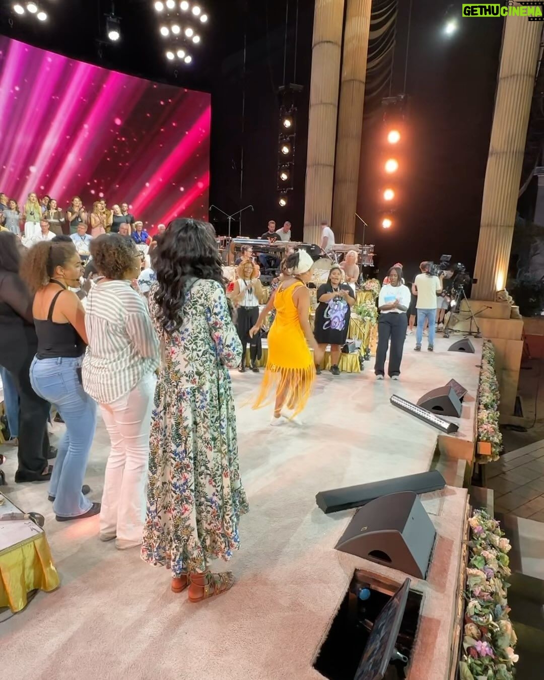 André Rieu Instagram - After a fantastic year of touring together, today marks our final concert alongside the incredible Golden Voices of Gospel & drummer Kasia. We're surely going to miss their infectious energy, humor, enthusiasm, and outstanding musicianship! Let’s do this one more time, from the bottom of our hearts! Big Love @abiinthecloudss @mebenji @menooshamuziki @denisetaylor.official @pa.jr_98 @namgi_kms @chan_lylsma @c.love_229 @soniamusic_ @moniquebthomas @ddove__ @_djibreezy @__misslaura__ @kehmey @kasioda! 🫶🎶❤️