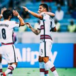 André Silva Instagram - Seguimos na liderança e vamos com força até ao final! 💪🇵🇹 Baku Olympic Stadium