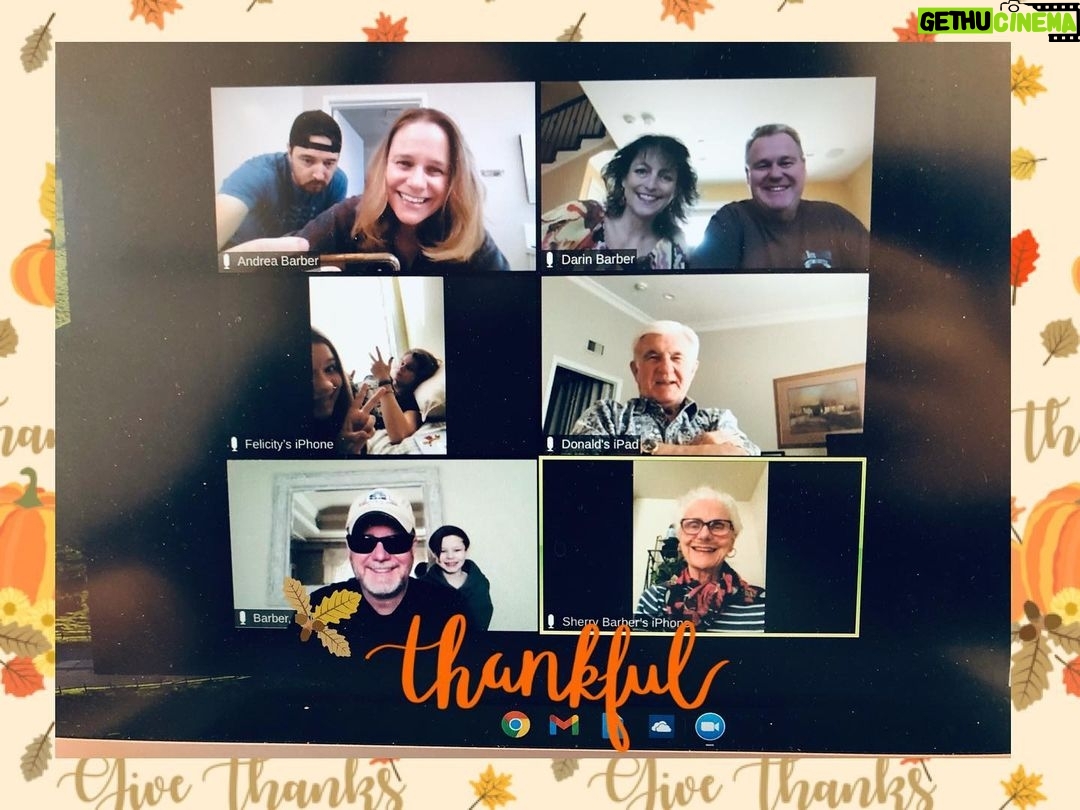 Andrea Barber Instagram - Barber Family Thanksgiving, 2020. 🍁