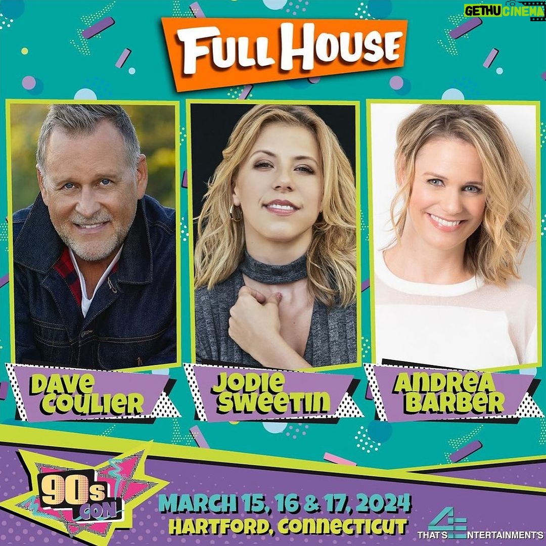 Andrea Barber Instagram - Hola, Fanneritos! We’re coming back to 90s Con! Can’t wait to meet you in Hartford, CT on March 16 & 17! @thats4ent has all the deets! 💕🏡 #90sCon