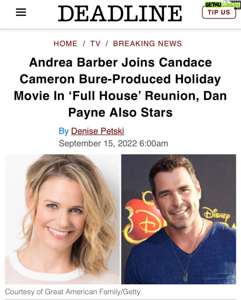 Andrea Barber Instagram - Oh hi there! 👀☺️ To say I’m excited to star in my first Christmas movie is an understatement! “Christmas on Candy Cane Lane” will premiere on @gactv this holiday season! 🎄🤶🏻💫