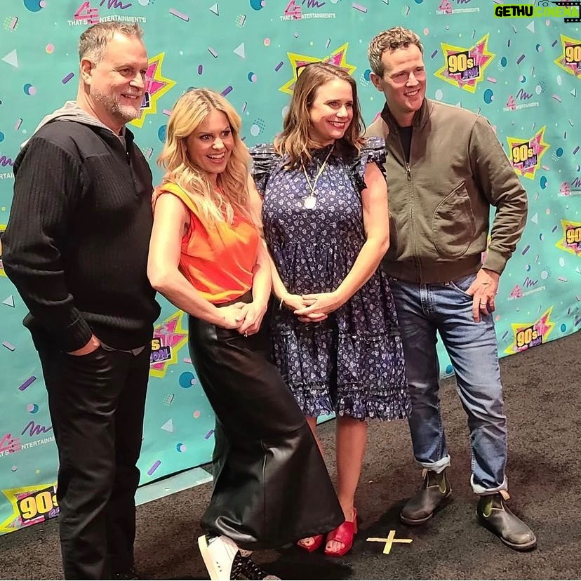 Andrea Barber Instagram - I loved every single thing about 90s Con this weekend! We met so many fans who literally grew up with us in the 90s watching Full House every Friday night, and they brought their kids who are now growing up watching Fuller House. Talk about a full circle moment! Thank you for loving us and supporting us for 30+ years. We love you. ❤️ And my Fuller family - Candace, Dave, & Scott. Spending this weekend with them was so cathartic for my soul. We laughed until our cheeks hurt. We talked a lot about Bob. We ate amazing food. My heart is so, so, so, so full. ❤️ Let’s do it again, eh? 😉 Hartford, Connecticut