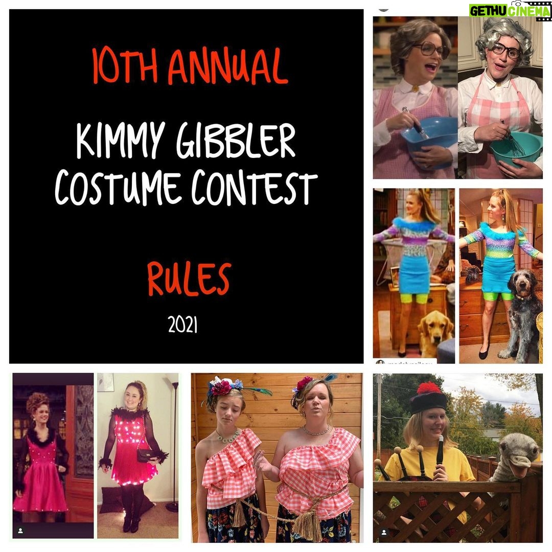 Andrea Barber Instagram - Itโs almost time for the Kimmy Gibbler Costume Contest - my favorite time of year! ๐๐ป Here are the Official Unofficial Rules of the 10th Annual Kimmy Gibbler Costume Contest 2021: ๐ฅ Post a picture of yourself dresses as Kimmy Gibbler on Instagram. ๐ณ Most important: TAG ME (@andreabarber) and INCLUDE THE HASHTAG #KimmyGibblerCostumeContest2021 ๐ Contest ends on October 31, 2021 at 11:59pm. ๐ฃ Winner will be chosen by me with LOTS of input from the interwebs! ๐ซ Winner will receive one of my own personal Fuller House scripts and an autographed cast photo. ๐ All ages and genders from all counties may enter. ๐ Only posts on Instagram will be considered (i.e. not Twitter or FB or Meta or TiKTok or MySpace).๐ ๐ญ Contest not affiliated with Instagram, Warner Bros, or Netflix. ๐ Note: If your account is private, I wonโt be able to see your entry. ๐ญ Consider making your account public for just one day on Oct. 31. Youโll know Iโve seen your entry if Iโve โlikedโ and commented on it! ๐ Have fun and be creativeโฆGibblerStyle! ๐ ๐ In honor of Margaret. โค๏ธ๐๐ป