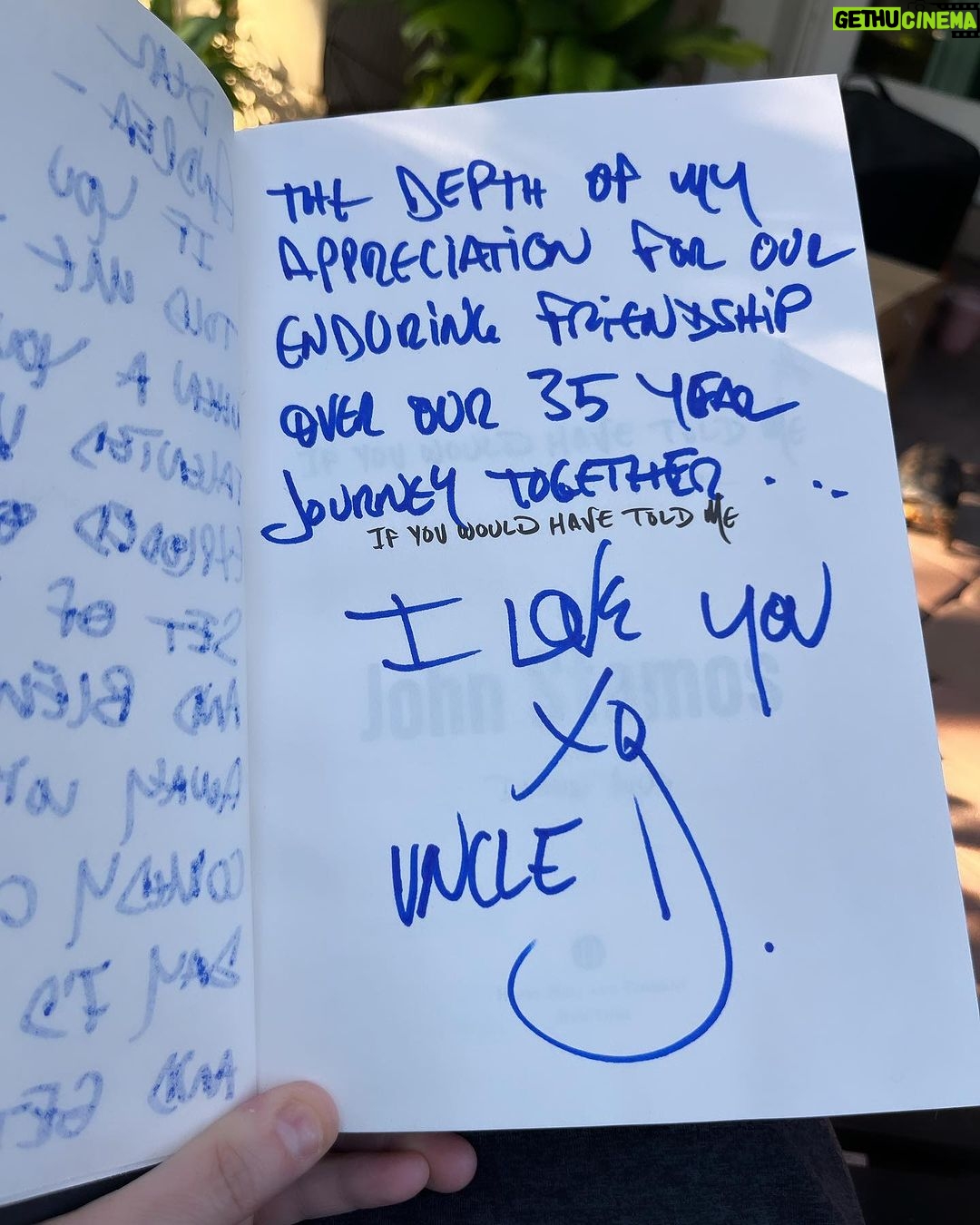 Andrea Barber Instagram - Already crying and Iโve only just cracked open the first page.๐ฅน๐ @johnstamos has led an extraordinary life, and everyone is about to see just what an extraordinary storyteller he is. His memoir, IF YOU WOULD HAVE TOLD ME, is out next week, 10/24. ๐ You donโt want to miss this! ๐ซ Uncle J, Iโm so proud of you. I love you. Iโm so grateful to be part of your life and story. ๐๐ปโค๏ธ