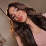 Andrea Brillantes Instagram - Long time no swelfie ✨👀 Used @luckybeautyinc’s Ethereal Liquid Pigments! 🍀 Lips : Sonnet & Gypsy Cheeks : First love Highlighter : Rose Quartz & Moon Stone