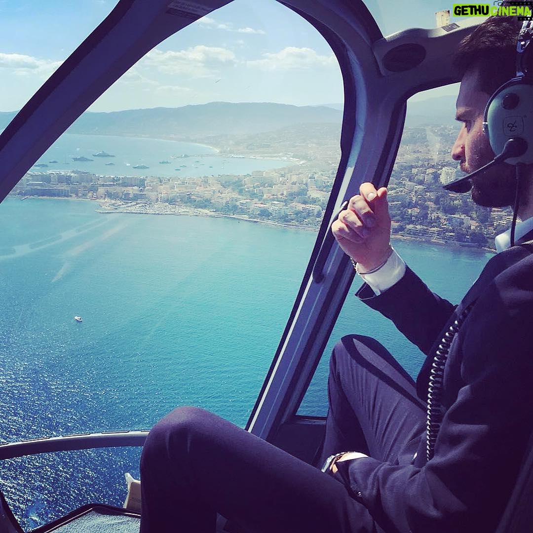 Andrea Iervolino Instagram - Just to feel free... #lifeexperience #sea #landscape #ilovemyjob #thebeautyoflife #helicopter #goodvibes @andreaiervolinoproducer @cannes_filmfestival Côte d'Azur