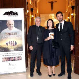 Andrea Iervolino Instagram - I'm honored for having the opportunity to produce this amazing project BEYOND THE SUN produced by AMBI Media Group @ambigroup of Andrea Iervolino @andreaiervolinoproducer and Monika Bacardi @ladymonikabacardi , with the very special cameo appearance of Pope Francis. The film is directed by Graciela Rodriguez, co directed by Charlie Mainardi and co produced by Gabriel Laybu.
I'd like to thank you Vatican City for hosting the screening of the movie and thanks to all my friends that attended this special and unique event. Thanks to Raven and Parodox for being part of this project. See you at Rome film festival - Alice nella città section for the world premiere! @alicenellacitta 
The profit of this movie will be donated to charity for kids . Please spread the word and support it!