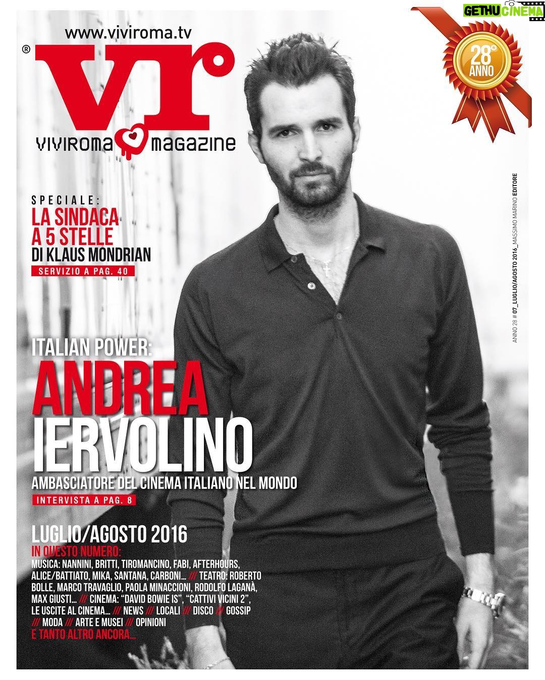 Andrea Iervolino Instagram - Many thanks to ViviRoma magazine and the editor-in-chief Massimo Marino @massimo.marinotre for this amazing cover and interview! #viviromamagazine #cover #italianpower #ilovemyjob #interview Rome, Italy
