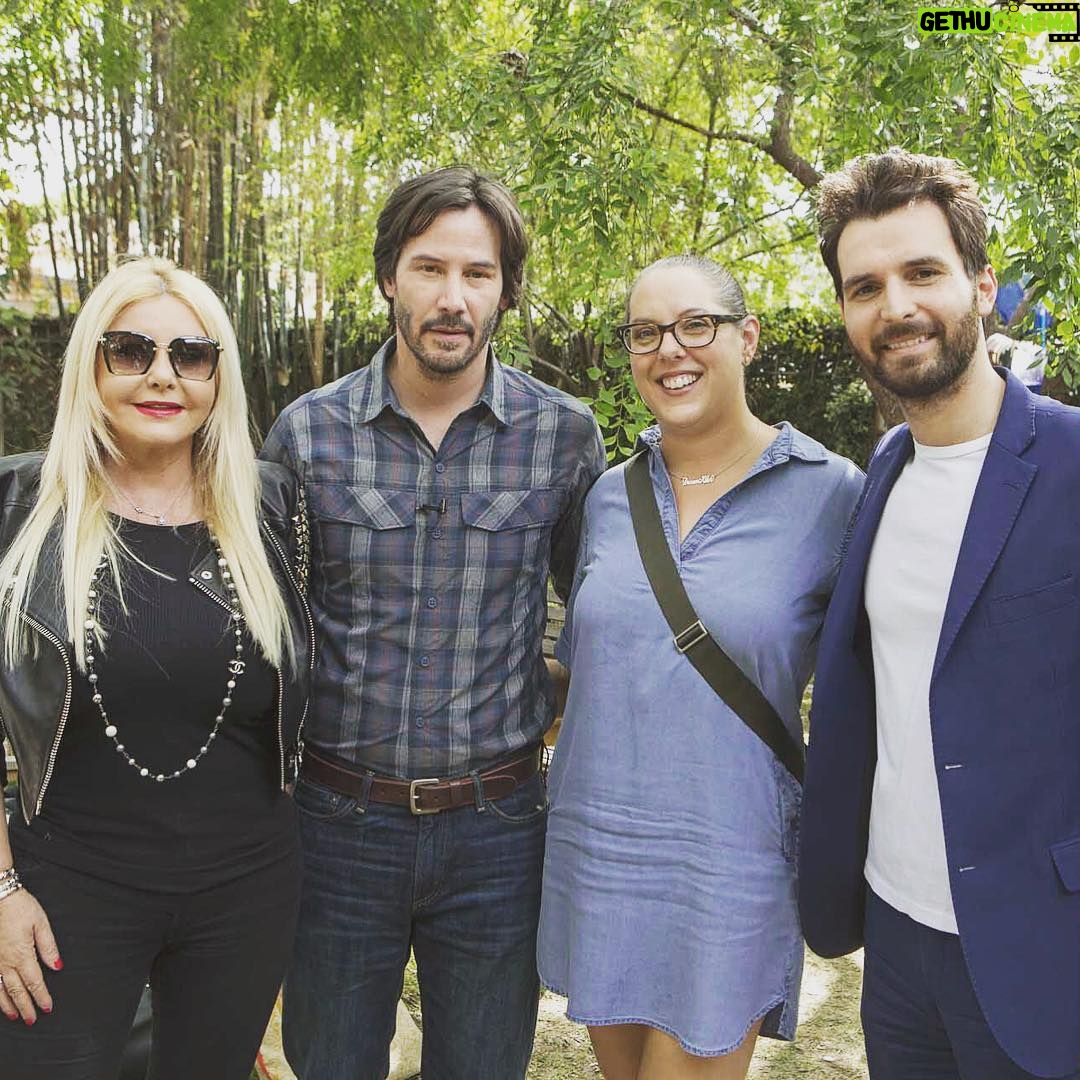 Andrea Iervolino Instagram - On set of AMBI newest film project TO THE BONE with my business partner Monika Bacardi @ladymonikabacardi , the great actor Keanu Reeves and the producer Karina Miller. Los Angeles, California