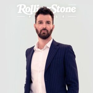 Andrea Iervolino Instagram - Thank you to Rolling Stone @rollingstoneitalia for this Cover and for making me look like a “macho” 😂😂😂