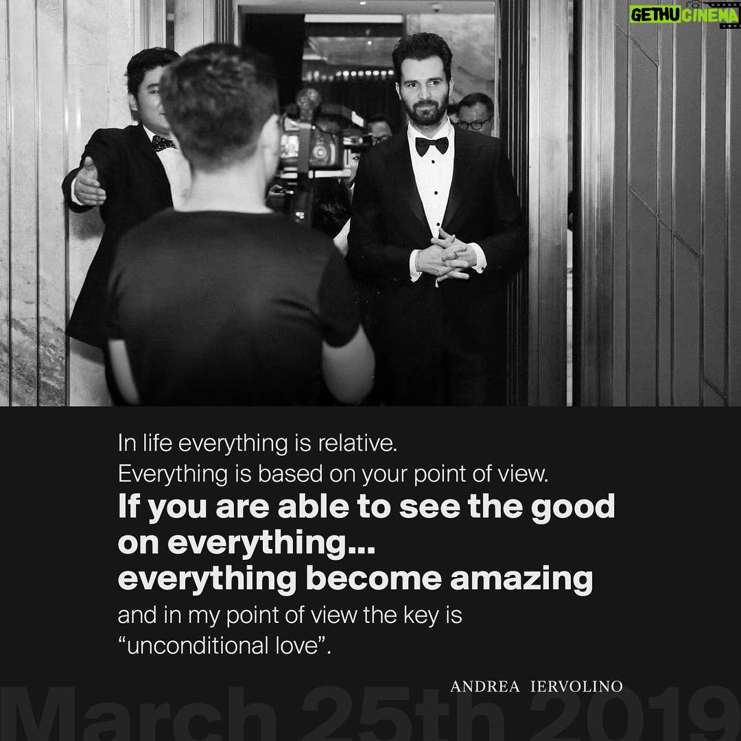 Andrea Iervolino Instagram - This is what I wrote by text to a special friend and then I thought that I should share it with all of you too.