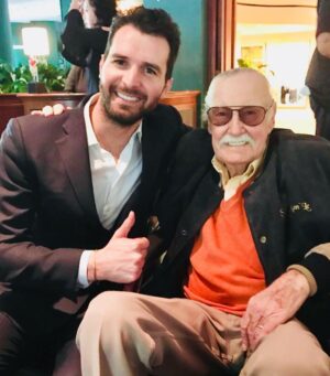 Andrea Iervolino Instagram - Here with the legend of Marvel comics @marvel Stan Lee, who created characters as Spiderman, Hulk, X-Men Iron Man, Thor and many others...he’s an inspiration, a great man and a new good friend! #Marvel #comics #filmprojects