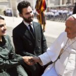 Andrea Iervolino Instagram - "I am proud that great artists like Bollywood star Jacqueline Fernandez ( @jacquelienefernandez ) accepted my invitation to pay homage, together, to His Holiness @franciscus