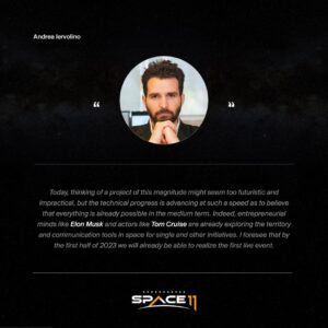 Andrea Iervolino Instagram - I am very proud to announce my new venture @space11_project_ 
I know that many people will think that it is “impossible” to make it happen...I WILL MAKE IT HAPPEN !!!